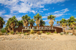 palm springs welcome signage