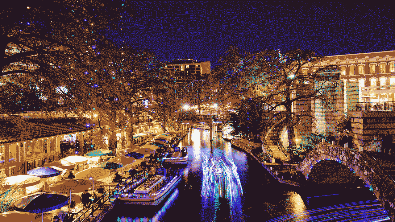 christmas river walk