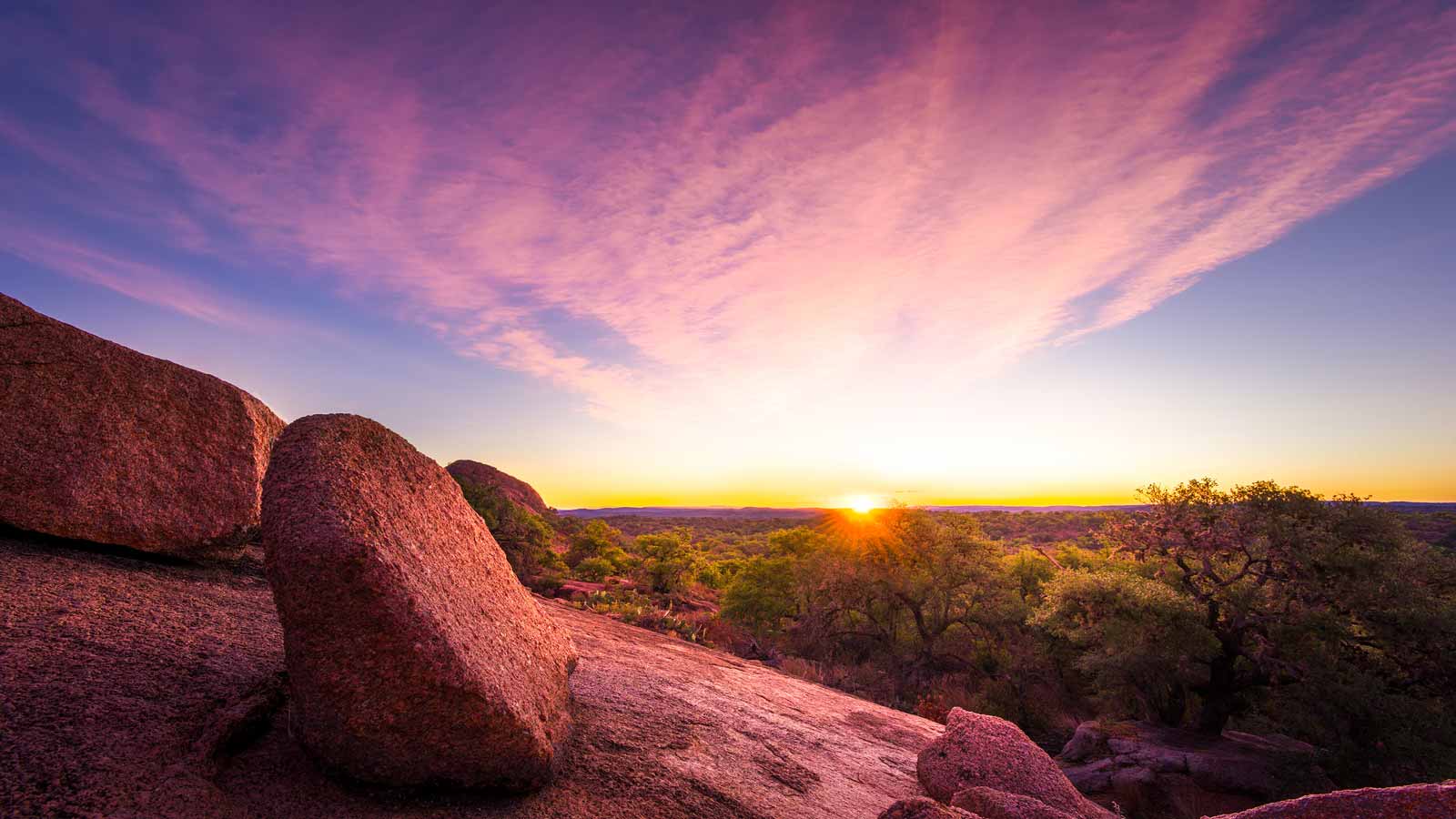 enchanted rock sunrise